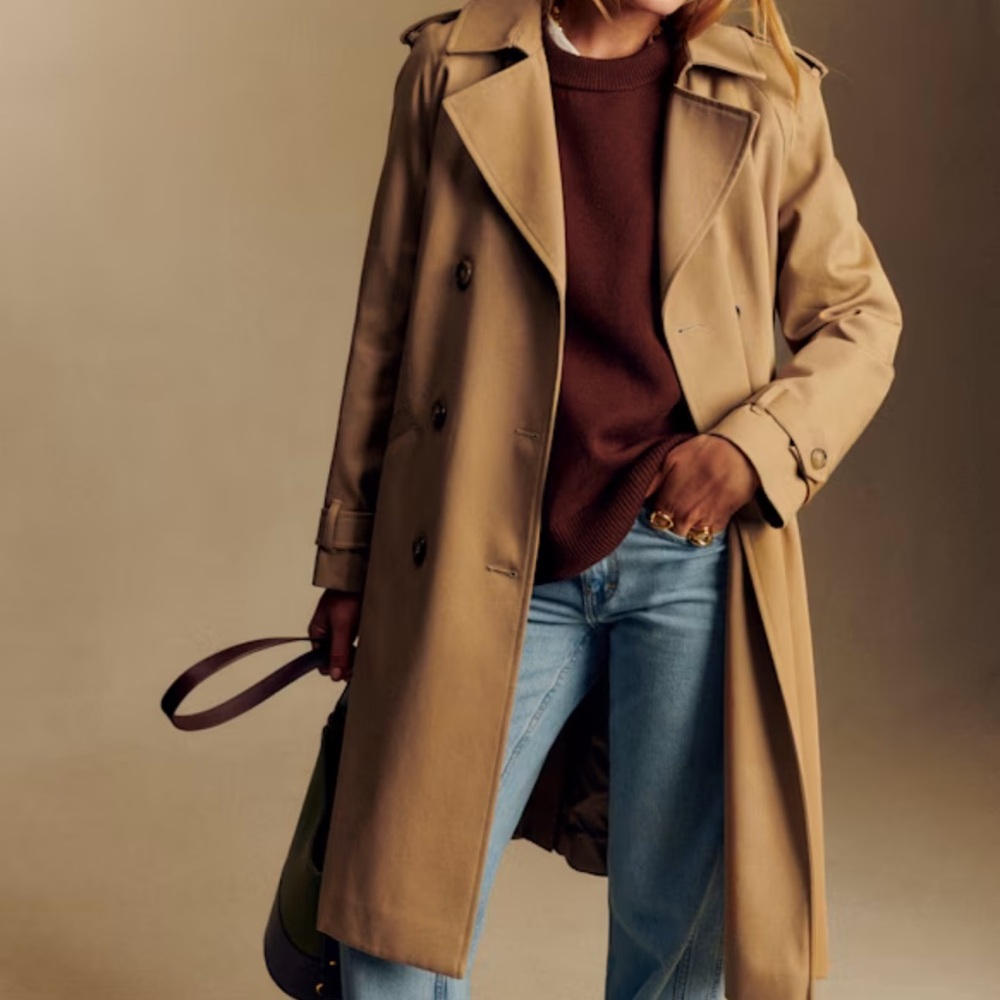 Sezane Scott Camel Trench Coat
